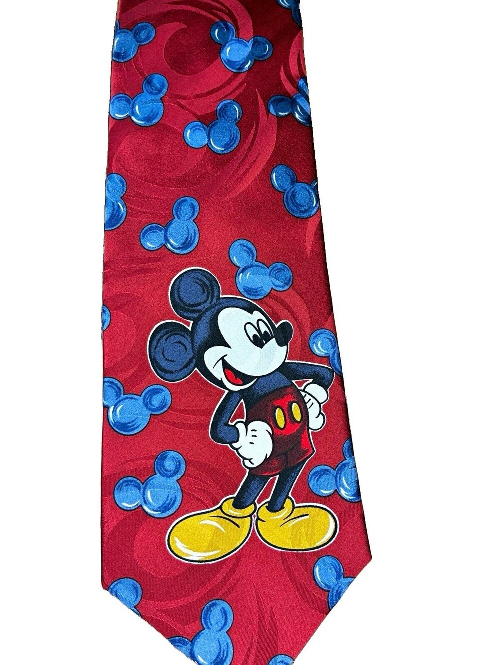 Mickey Unlimited Disney Mickey Mouse Red & Blue Necktie Adult